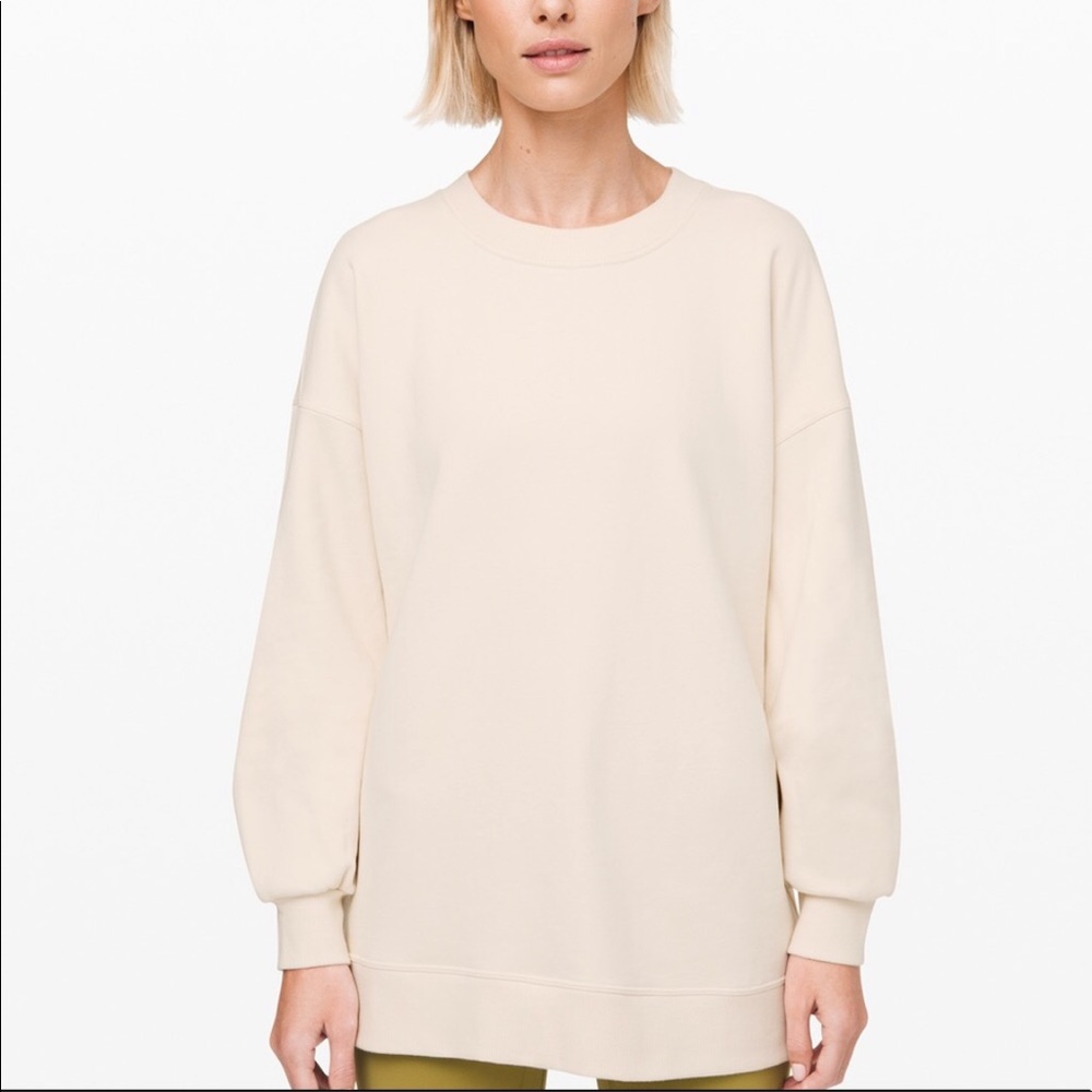Lululemon Perfectly Oversized Crew Size 8, Ivory